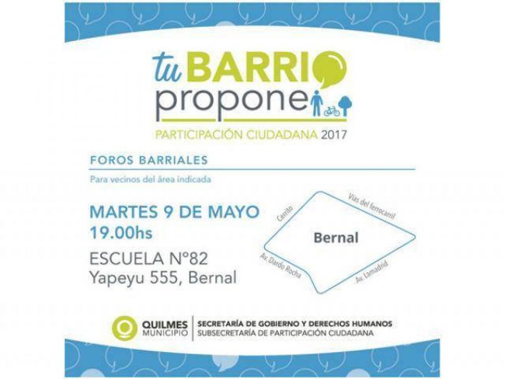 Tu Barrio Propone se har� en Bernal