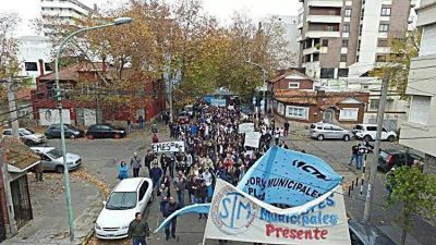Municipales anuncian retenci�n de tareas y movilizaci�n para este mi�rcoles