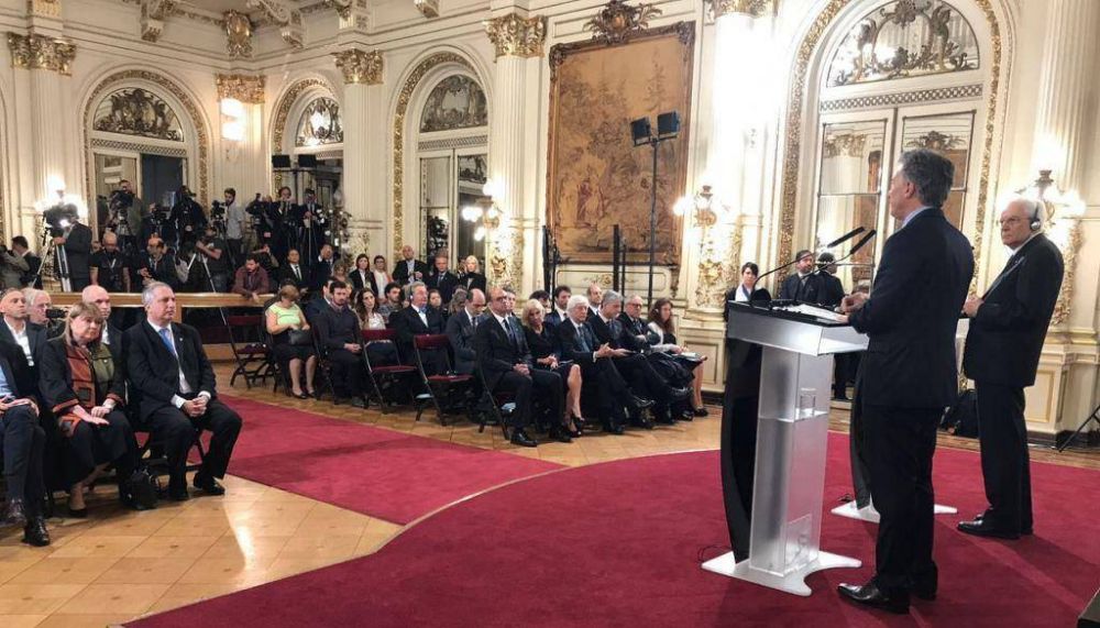 Passalacqua, Macri y el presidente de Italia juntos por acuerdos bilaterales de inter�s com�n