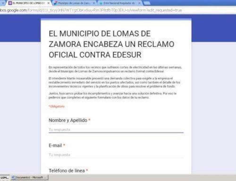 M�s vecinos se sumaron al reclamo oficial contra Edesur