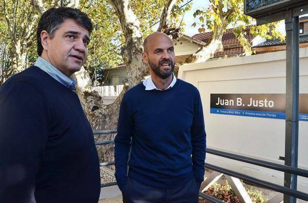 Jorge Macri junto a Guillermo Dietrich recorrieron las obras de la estaci�n Juan B Justo