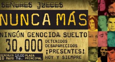 Marcha en el Pasaje de la Memoria en repudio al 2�1 a represores