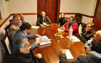 Por el convenio de trabajo, el Ejecutivo recibi� al Sindicato Municipal