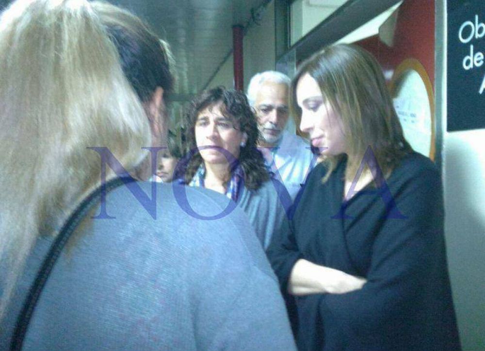 Recibieron con insultos a la gobernadora y a la ministra de Salud en el Hospital Gandulfo