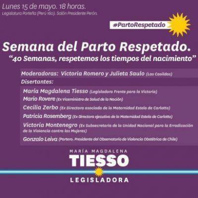 Jornada sobre Parto Respetado en la Legislatura
