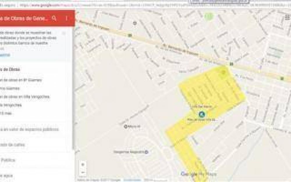 Crean mapa interactivo para conocer las obras que se hacen en General Rodr�guez