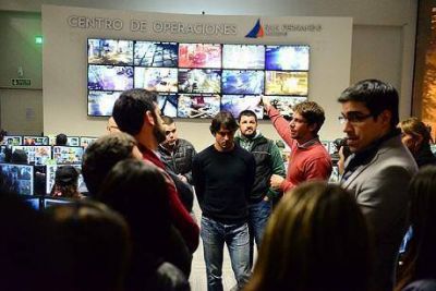 Juan Andreotti recorri� el centro de operaciones con j�venes de 