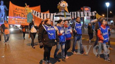 Judiciales hicieron asamblea en Caleta y luego marcharon