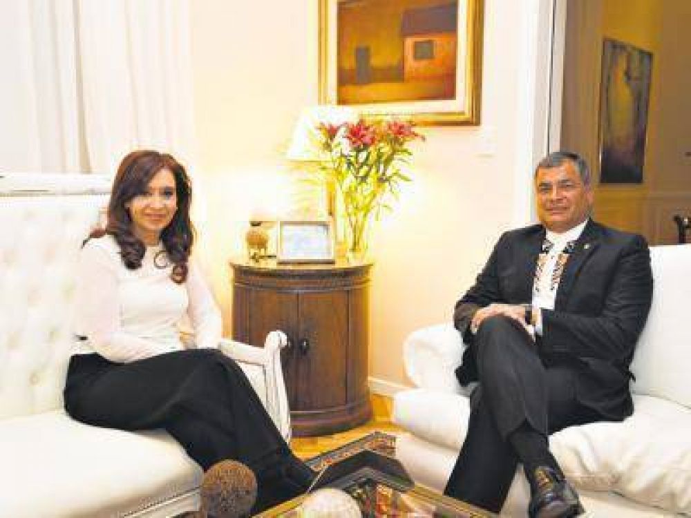 Con CFK para la ltima foto fuera de Ecuador