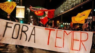 Tras el esc�ndalo por los sobornos de Michel Temer, manifestantes marcharon en las calles y pidieron su renuncia