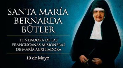 Hoy se celebra a Santa Mar�a B�tler, la misionera de los indigentes en Sudam�rica