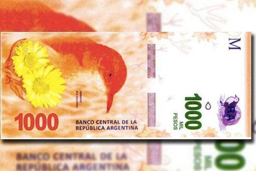 Se adelanta a octubre la salida del billete de 1000 pesos