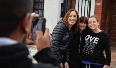 Vidal junto a funcionarios provinciales y nacionales salieron a 
