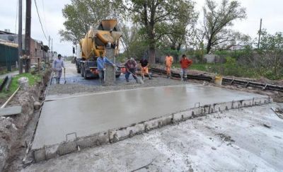 Nuevas obras de pavimentaci�n en diferentes barrios