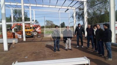 Salom�n visit� la obra de Cicar� Helic�pteros