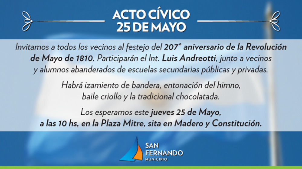 San Fernando conmemora el D�a de la Patria