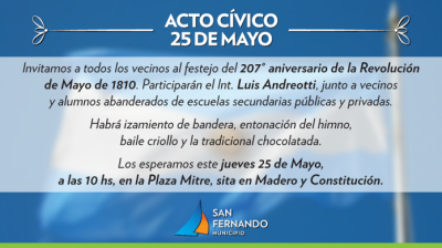 San Fernando conmemora el D�a de la Patria