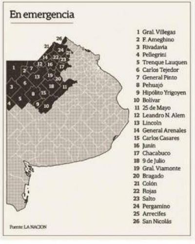 26 ciudades declaradas en �emergencia h�drica�