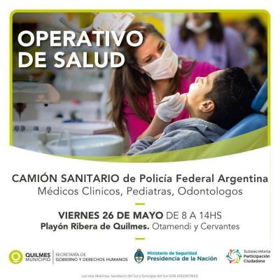 Llega un nuevo operativo de salud a la ribera de Quilmes