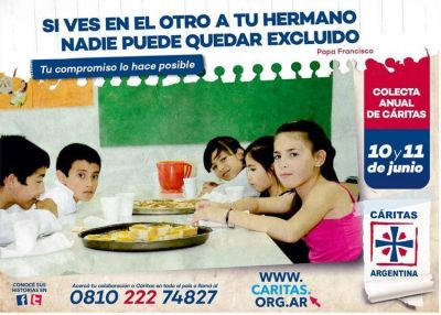 Presentan el spot de la colecta anual de C�ritas Argentina