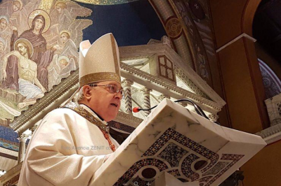 El cardenal Sandri presidió en Roma una misa por el 25 de mayo