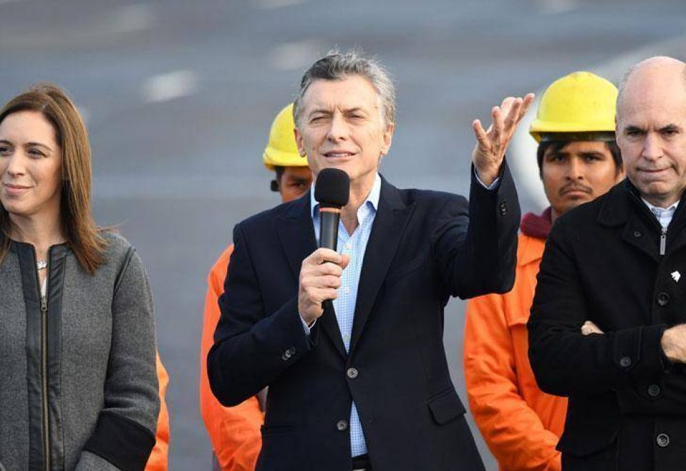 Macri inaugur� un viaducto citando a Per�n