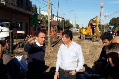 Katopodis, Posse y el ministro L�pez Medrano recorrieron las obras de Sarratea