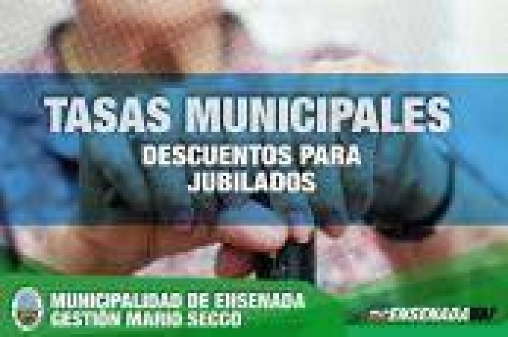 Ensenada: Importante anuncio de Secco que beneficia a jubilados con respecto al pago de tasas municipales