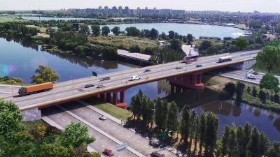 Avanzan las obras del puente que unir� Capital con Lan�s