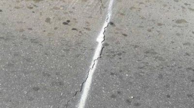 El agua provoc� que se presentaran fisuras en la Ruta Nacional 188, distrito de Jun�n