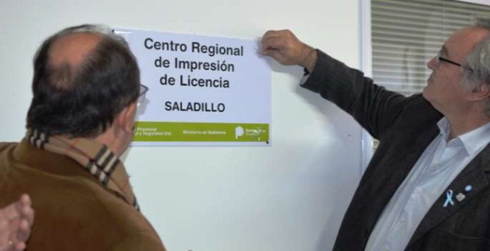 Saladillo ya cuenta con un Centro Regional de impresi�n de licencias