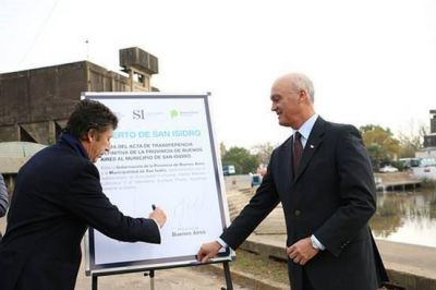 Puerto de San Isidro: firmaron la transferencia definitiva al Municipio