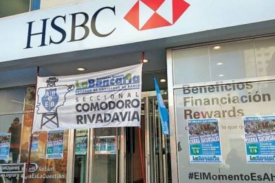 Ayer se resinti� la atenci�n al p�blico en banco HSBC