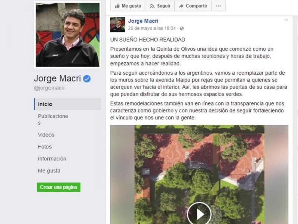 Jorge Macri quiso compartir su �sue�o hecho realidad� y la gente no lo perdon�