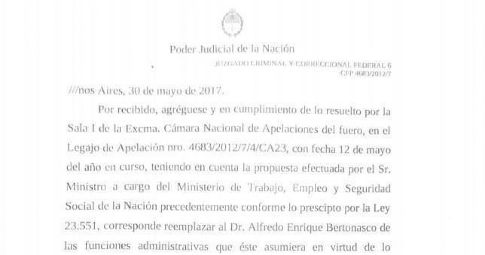 Ms manoseo al SOMU: Canicoba desoy a la Cmara y design otro hombre de Triaca como interventor