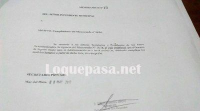  El intendente Arroyo firm� una ins�lita resoluci�n para los municipales