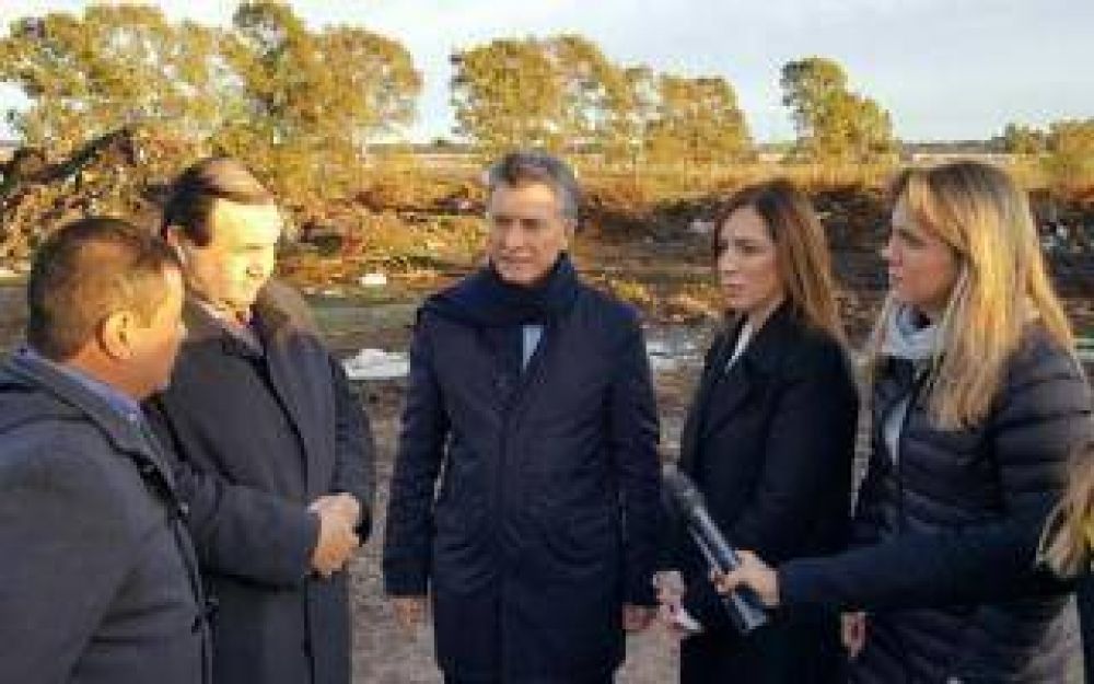 Macri visit� la Cava de San Vicente junto a Vidal y G�mez