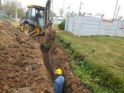 Contin�an las obras en Peruzzotti