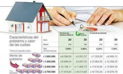 Monte: presentar�n l�nea de cr�ditos hipotecarios para compra, construcci�n o ampliaci�n