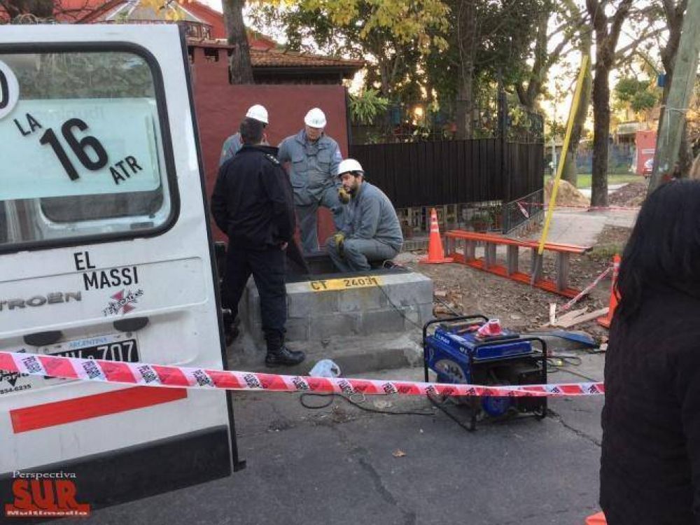 En Don Bosco, Edesur responsabiliza a AySA