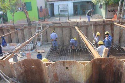 La obra del Aliviador del Arroyo Mugica entr� en la �ltima etapa