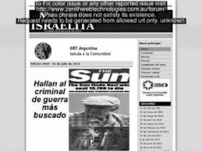 Hoy en la historia jud�a / Se publica Mundo Israelita, el primer diario en castellano destinado a la comunidad jud�a argentina