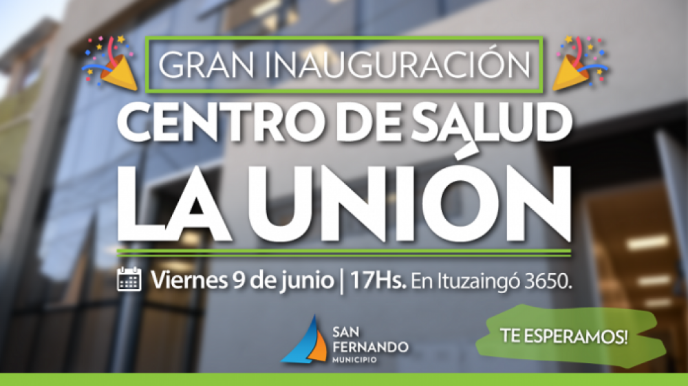 El Municipio inaugura el nuevo Centro de Salud �La Uni�n�