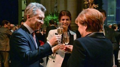 Una jornada que marc� un fuerte respaldo de Merkel a la gesti�n de Macri