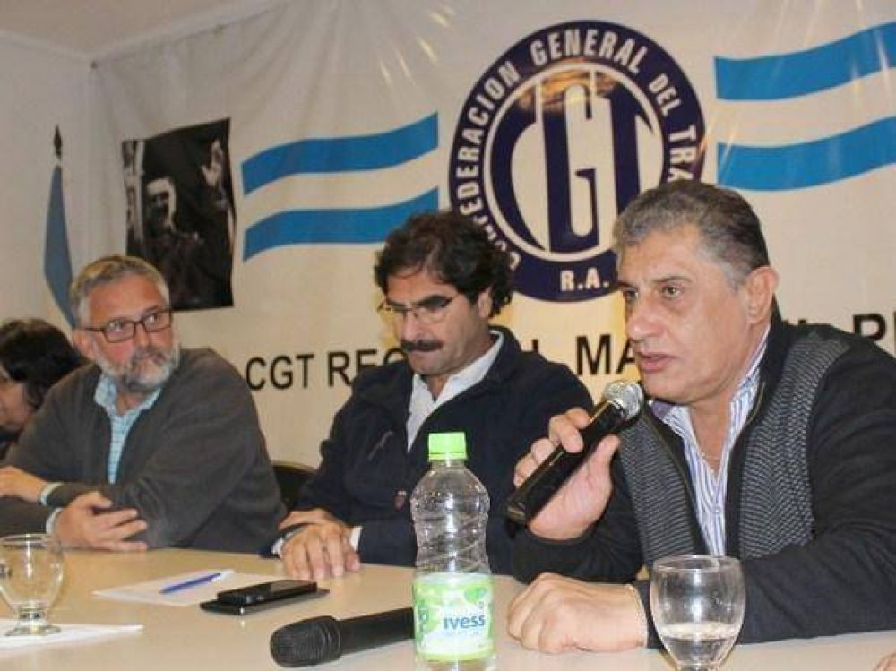 Ministros provinciales se reunieron con dirigentes en la CGT Regional Mar del Plata