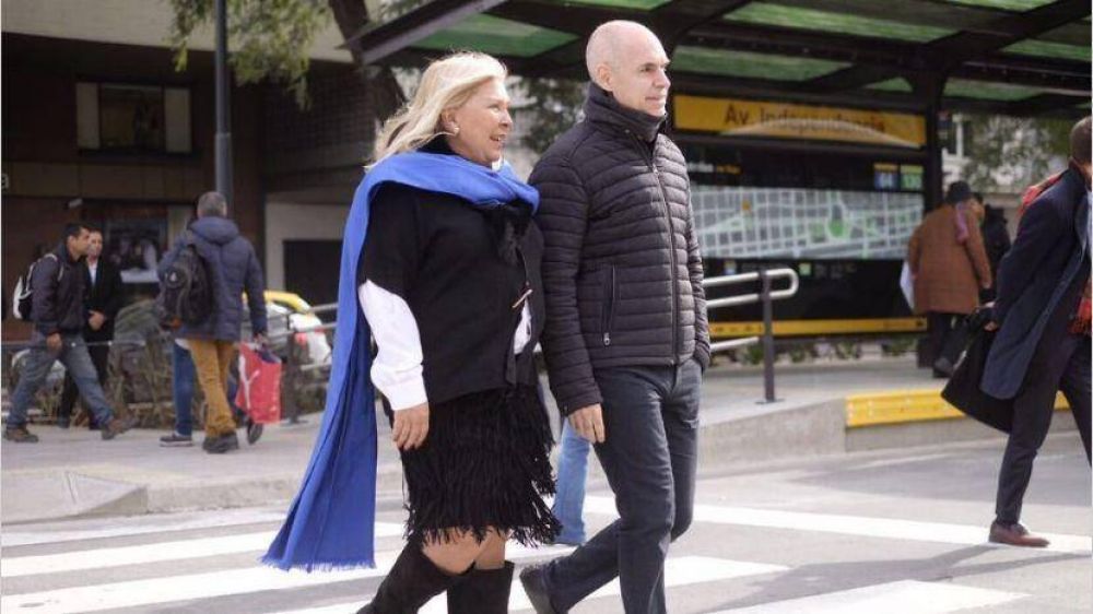 En campa�a, Macri, Carri� y Larreta realizan una recorrida conjunta
