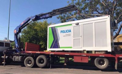 Comenz� la obra del play�n donde funcionar� un destacamento policial