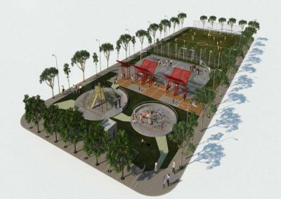Plazas barriales: el municipio avanza sobre 16 proyectos