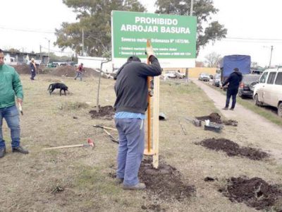 Operativo de erradicaci�n de basurales