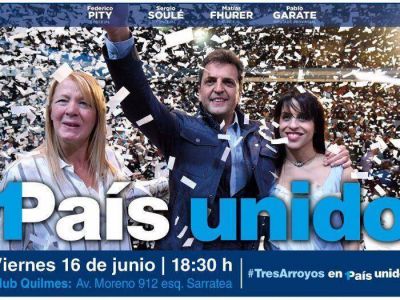 Massa y Stolbizer protagonizar�n acto el viernes en Club Quilmes